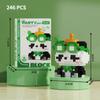 Velká velká panda květina ovoce Lai Menglan panenka Puzzle sestavení stavebnice dárková hračka