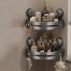 Suction Cup Storage Organizer Wall Mounted Wall Corner Shelf Corner Shelf Organizer  Toilet Area