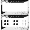 Japanese Cherry Tree Blosson License Plate Frame 2 Pack Black And White License Plate Personalise License Plate Frames Rust-Proof Stainless Steel