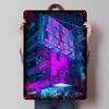 Cyberpunk Tone Printed Poster Customized Wall Art Retro Vintage Metal Tin Signs for Home Gaming Room Decoration Garage House