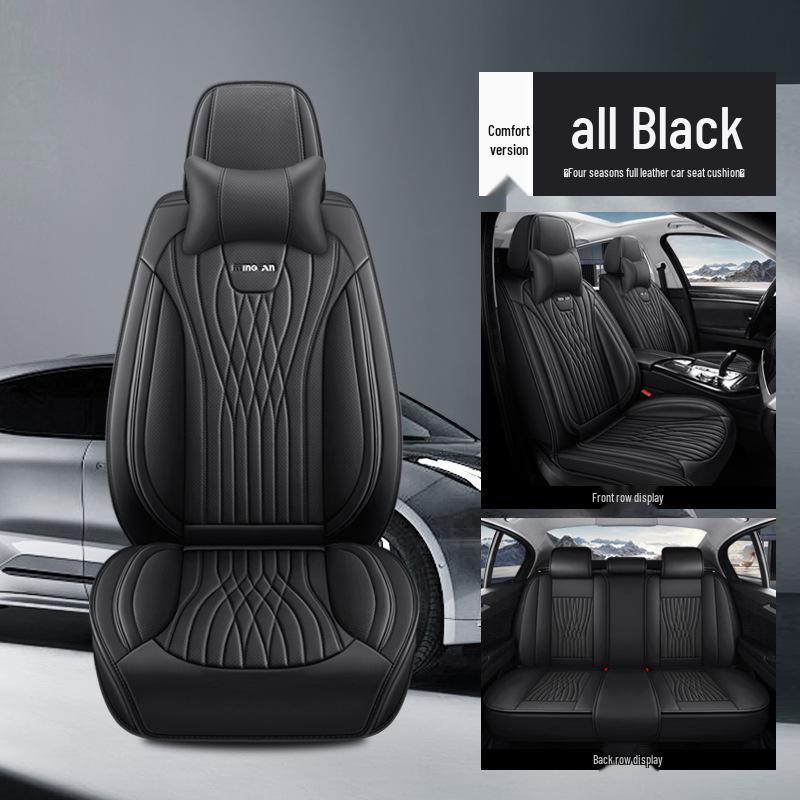 All-Season Full Leather Universal Car Seat Cover Cushion