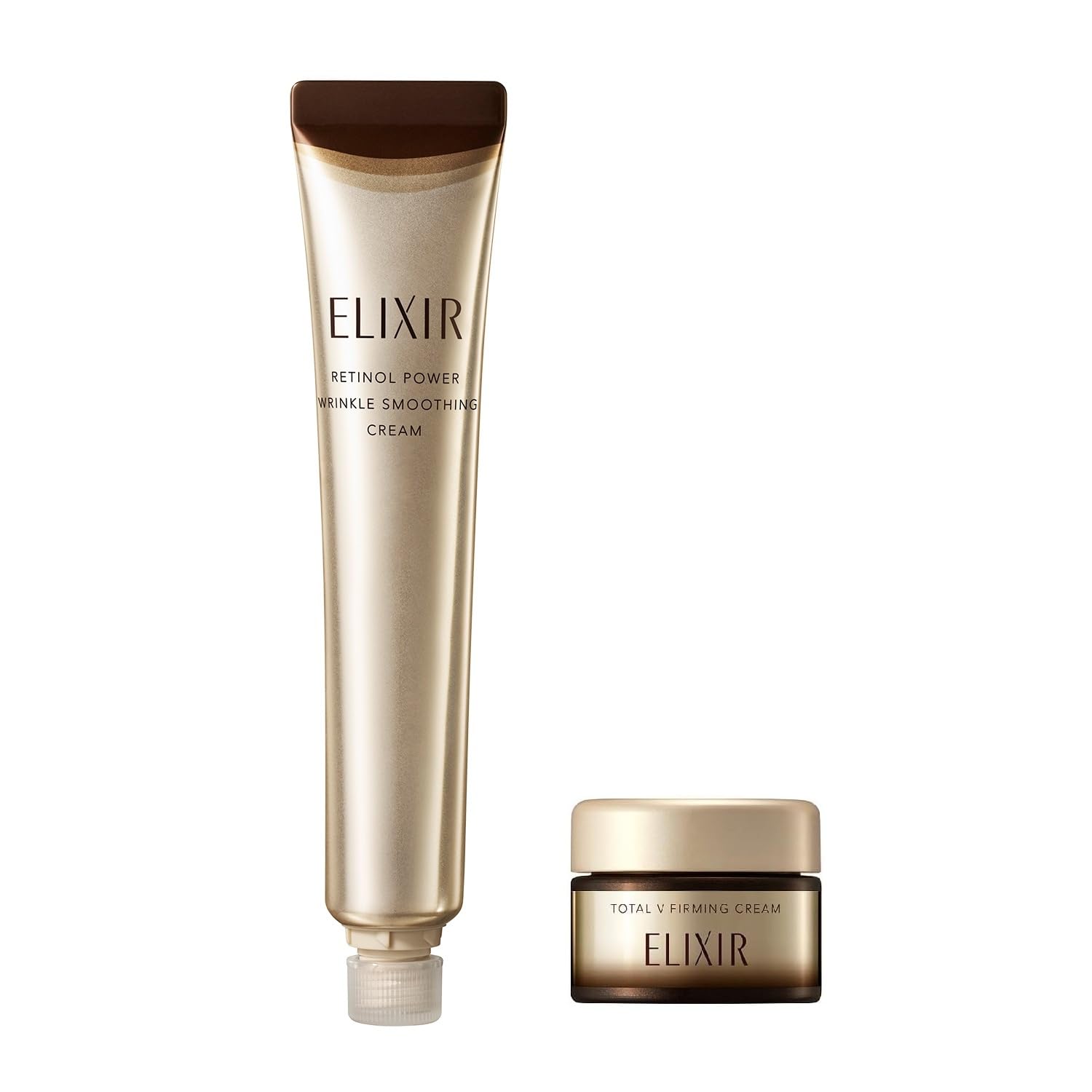 ELIXIR Retino Power Wrinkle Cream ba refill 15g+Total V Cream 5g medicated eye cream aging care retinol collagénesis shiseido