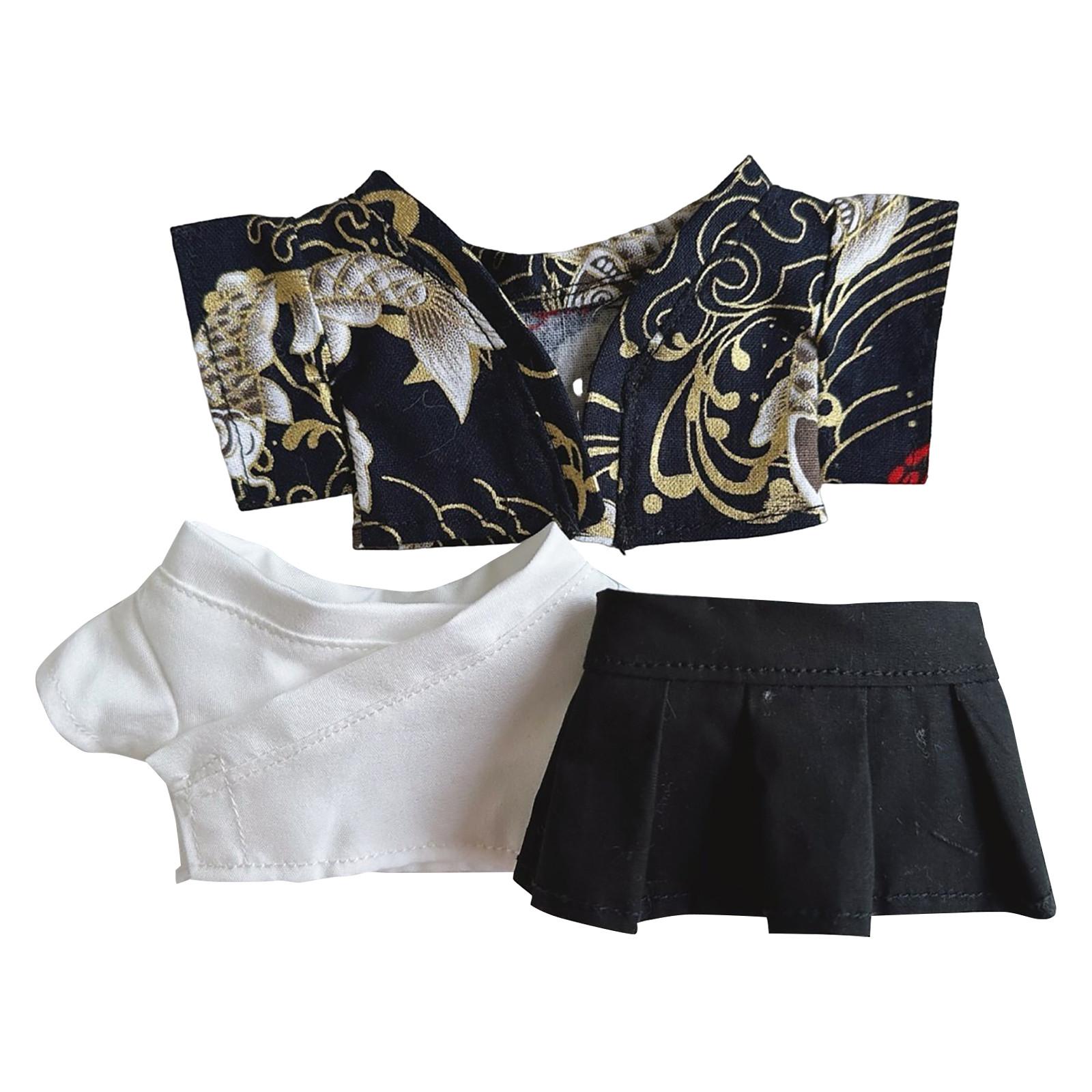 

Милая плюшевая кукла игрушка подарок мультфильм детская тряпичная кукла сменная одежда, плюшевые игрушки аксессуары One Size