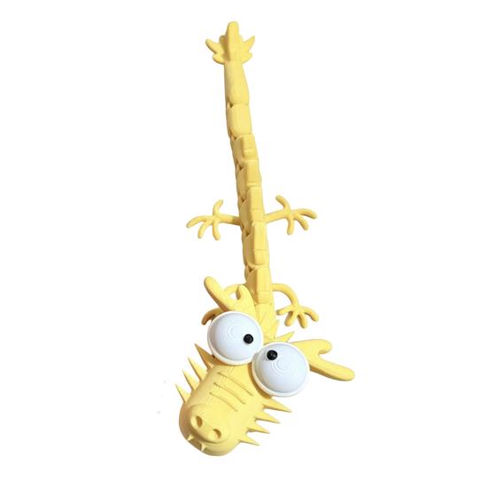 3D Printed Cartoon Dragon Figurine Big Eyes Dragon Ornament жёлтый