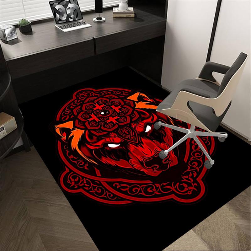

1pc Bull Mandala Carpet, Office Rug Outdoor Mat Home Decor Area Carpet Festival 60cm by 90cm