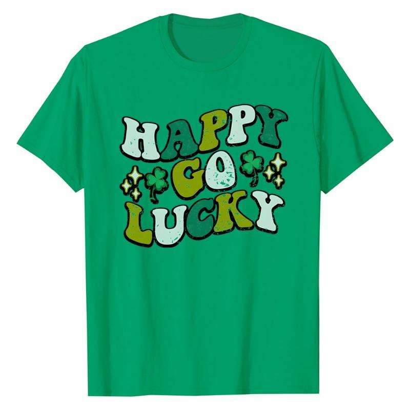 

улица. Patrick s Day Printed Trendy High Street Top Loose T-Shirts Women’s 3XL