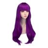 Theater prop wavy long hair wig cosplay makeup wig (purple)