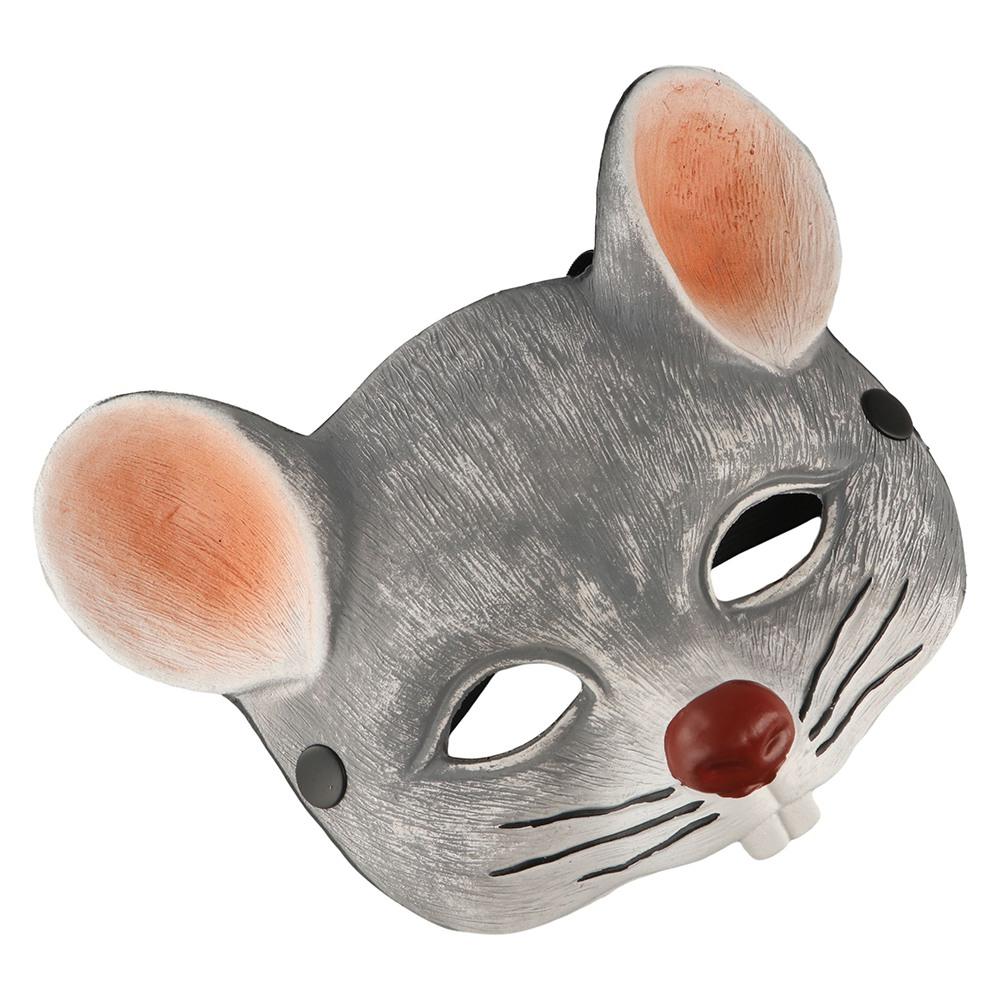 Cosplay-Accessoire für Damen Herren Halbgesichtsmaske Halloween-Masken Mäuse-Gesichtsabdeckung 3D-Tiermaske