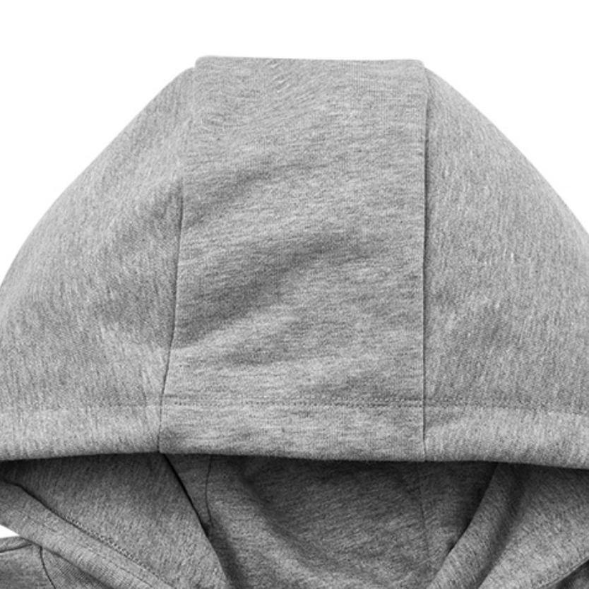 Skechers Letter Print Knitted Pullover Hoodie Unisex hoodies Light-Gray L321U200-004F