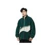 Li Ning Color Block Logo Casual Lamb Fleece Stand Collar Cotton Jacket Unisex Outerwear Duck-Green AJMS107-8