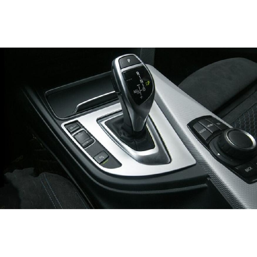 Central Console Gear Shift Frame Trim For BMW 3 4 Series GT Silver Steel 13-