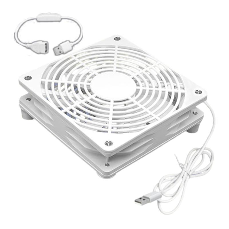 USB PC Router Fan Cooling Fan 1800rpm Speed Portable Cooling Fan Replacement for Router Modem TV Box Electronics