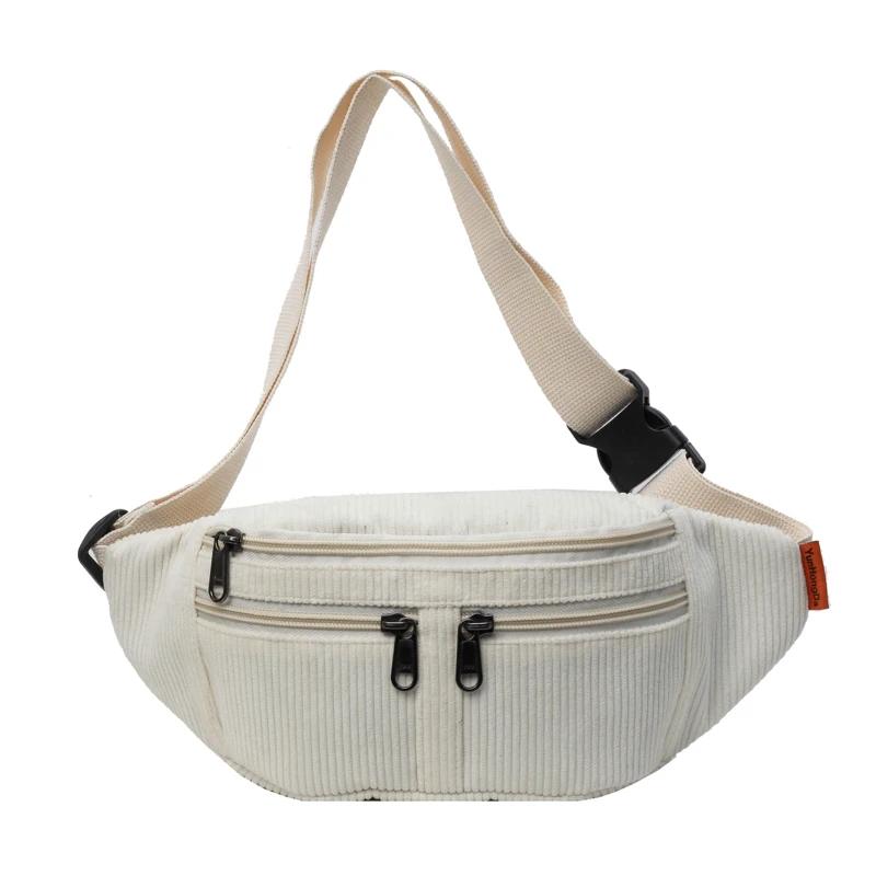 Женская бархатная сумка через плечо с множеством карманов, однотонная повседневная сумка со всеми соответствиями на молнии