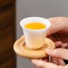 Chinese Bamboo Round Coaster - 8cm Creative Tea Mat & Heat Insulation Pad for Universal Tea Sets
