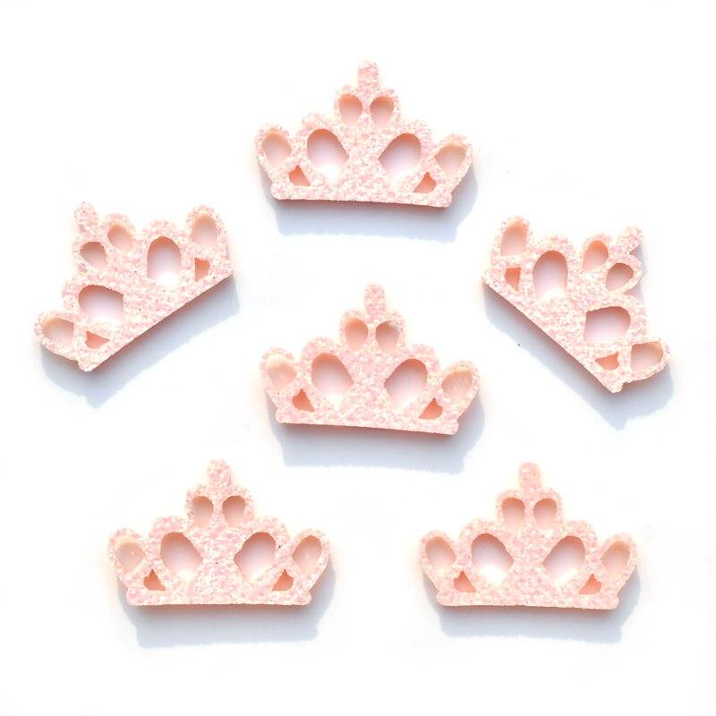 40 Stücke Gemischt Glitter Filz Pads Applique Crown Stoff Patches für Handwerk Kleidung Hochzeit DIY Scrapbooking Zubehör K28