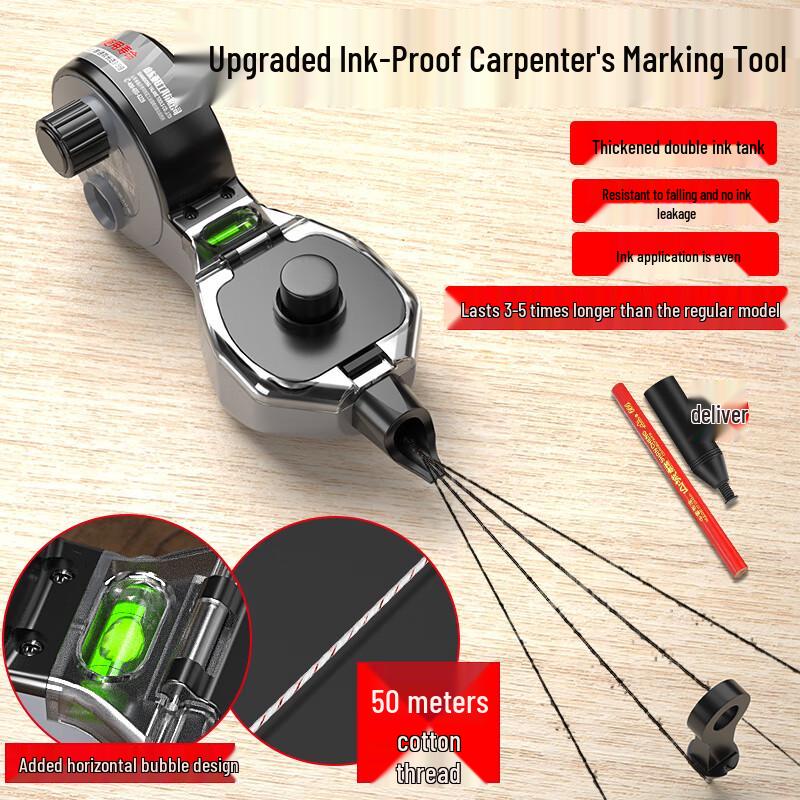 Hand-Crank Chalk Line Reel
