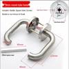 9x9mm round tube pull handle
