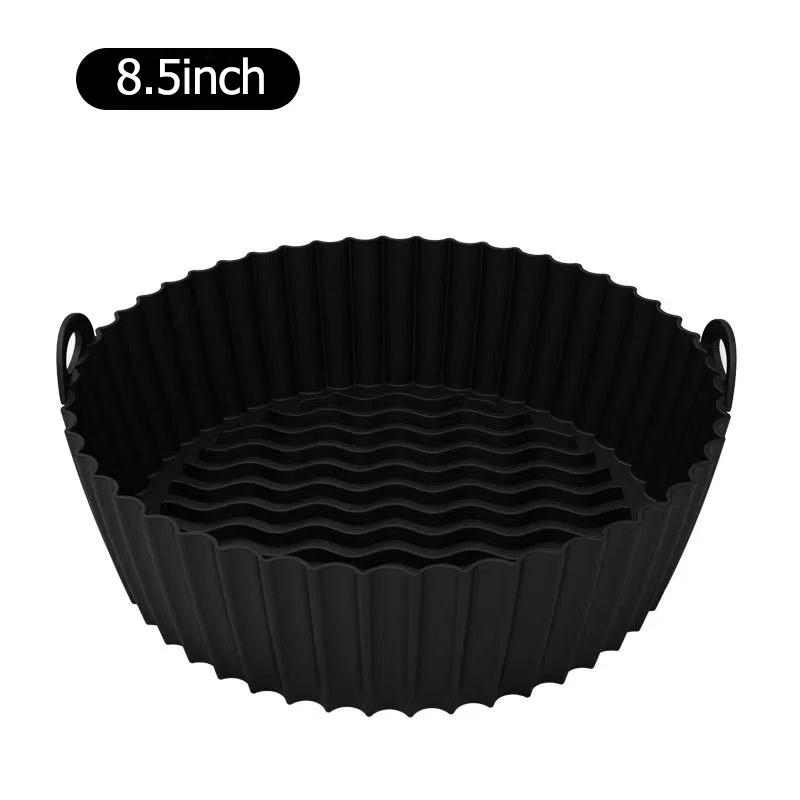 Runde Wiederverwendbare Heißluftfritteusen-Einlage Heißluftfritteusen Backofen Backblech Frittierkorbmatte Einfache Reinigung Küchenzubehör