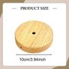 4Pcs Pendant Light Canopies Cover Plate Round Easy Installation Modern Lamp Accessory Sturdy Wooden