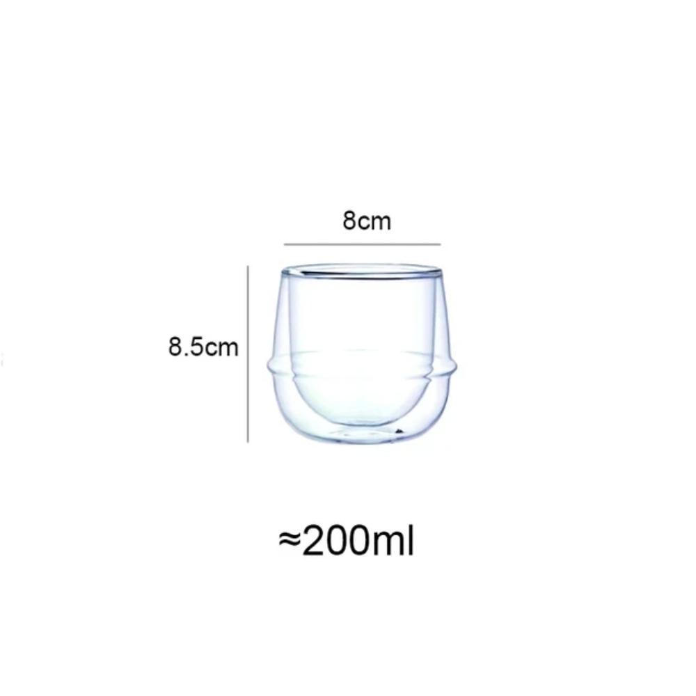 

200/350 мл Чашка с двойными стенками формы Сатурна, термостойкое стекло, чашка для эспрессо, кофе, завтрака, молока, йогурта, овсянки, десерта 200-350ml