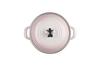 Le Creuset EOS Casserole 18cm Shell Pink Enamel Pot (Gas and Induction Compatible) [Official Japanese Retailer]