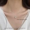 925 Sterling Silver Women's Luxury Planet Necklace - Modern Clavicle Chain, New for 2025
