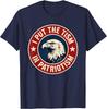 I Put The Tism In Patriotism Funny Eagle USA Flag 4th July T-Shirt