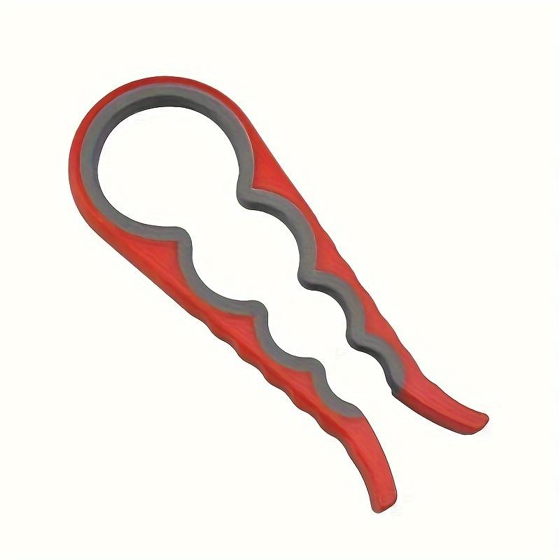 

1 шт. консервный нож 4 в 1, подходит для слабых рук, удобен для пожилых людей в использовании, бытовые кухонные принадлежности красный