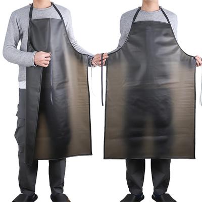 Wasserdichte, ölbeständige Schürze für Männer und Frauen, PVC, schwarz, für Hotels, Aquatic, Metzgerei, Lebensmittel, Kochschürze für Küchenbereiche, Arbeitsreiniger