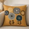 Hand Drawn Abstract Pillowcase, Single-Sided Print Cushion Cover, with Solid Back Decorative Throw Pillow, for Sofa Bed Chair Home Decor