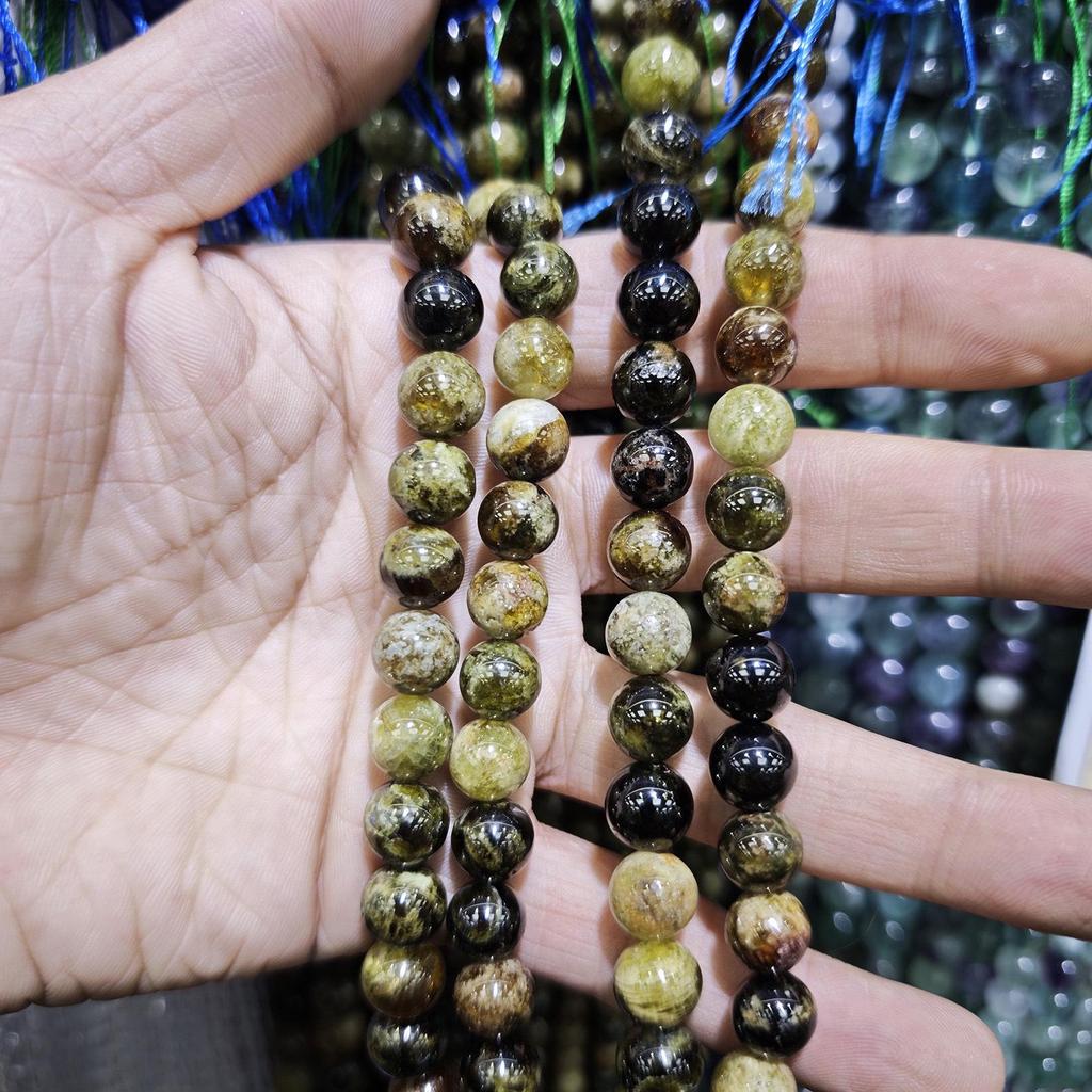 Natural Tsavorite Green Garnet Beads (6-12mm) for DIY Bracelets and Jewelry