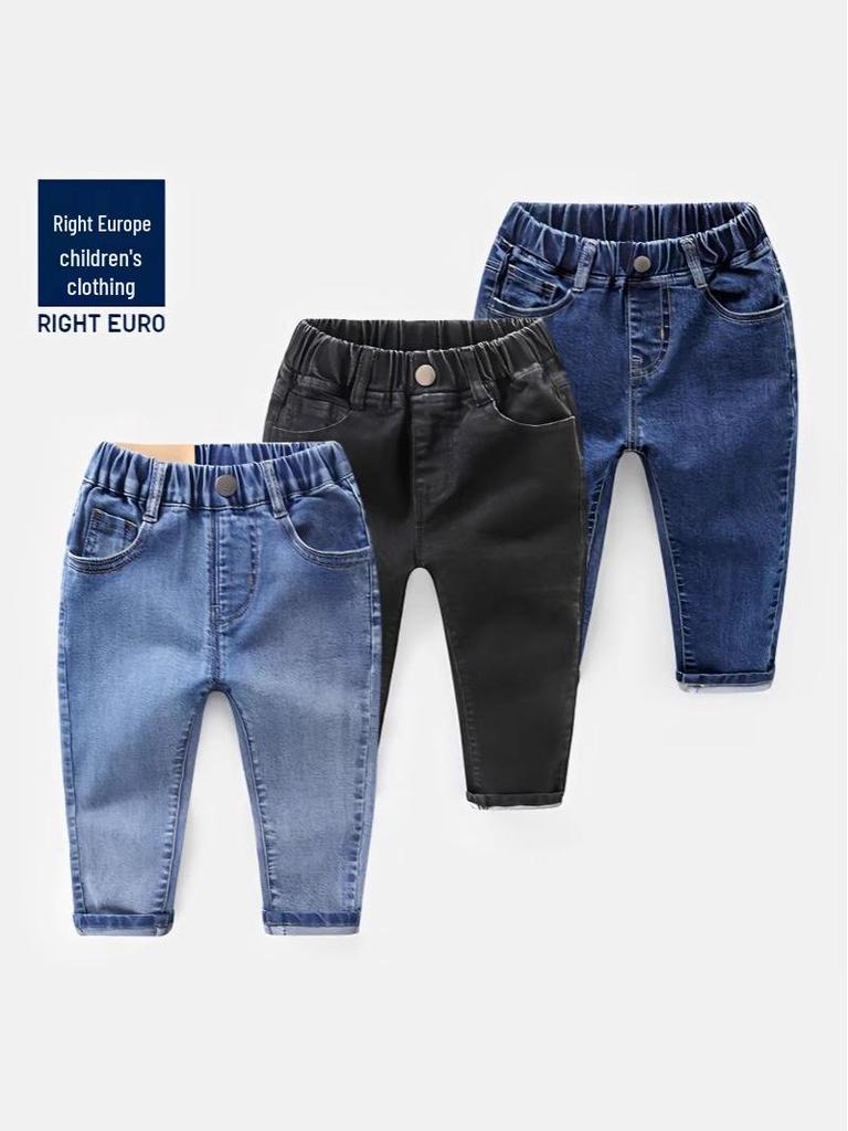 2025 Boys' Fashion Jeans: Spring & Autumn Toddler Pants