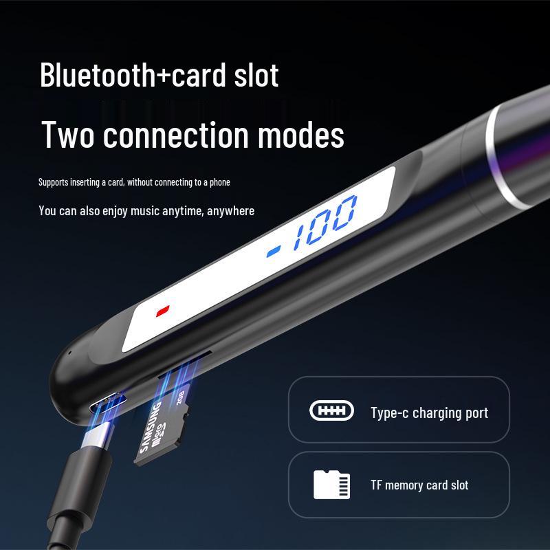 Sport Bluetooth Neckband Earphones with Long Battery Life and Heavy Bass