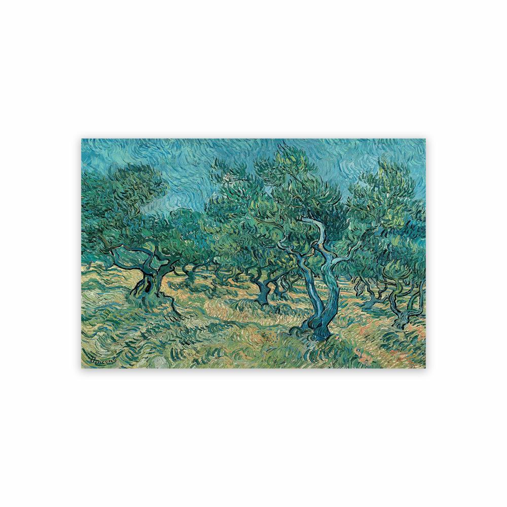 Green Wheat Field with Cypress Oil Painting Prints Damous Painting Prints Poster Vegetable Gardens in Montmartre Canvas Painting 21X30CMNo Framed