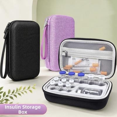 Groove Fixation Pill Storage Box Shockproof Essential Oil Case  Travel Case