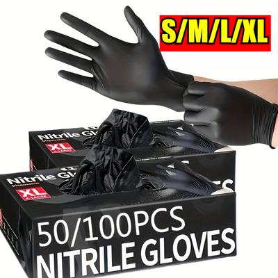50/100PCS Luvas Nitrílicas Descartáveis Impermeáveis Lavar Louça Cozinha Luvas Domésticas Lavar Cão Luva de Limpeza para Trabalho com Alimentos Luvas de Látex