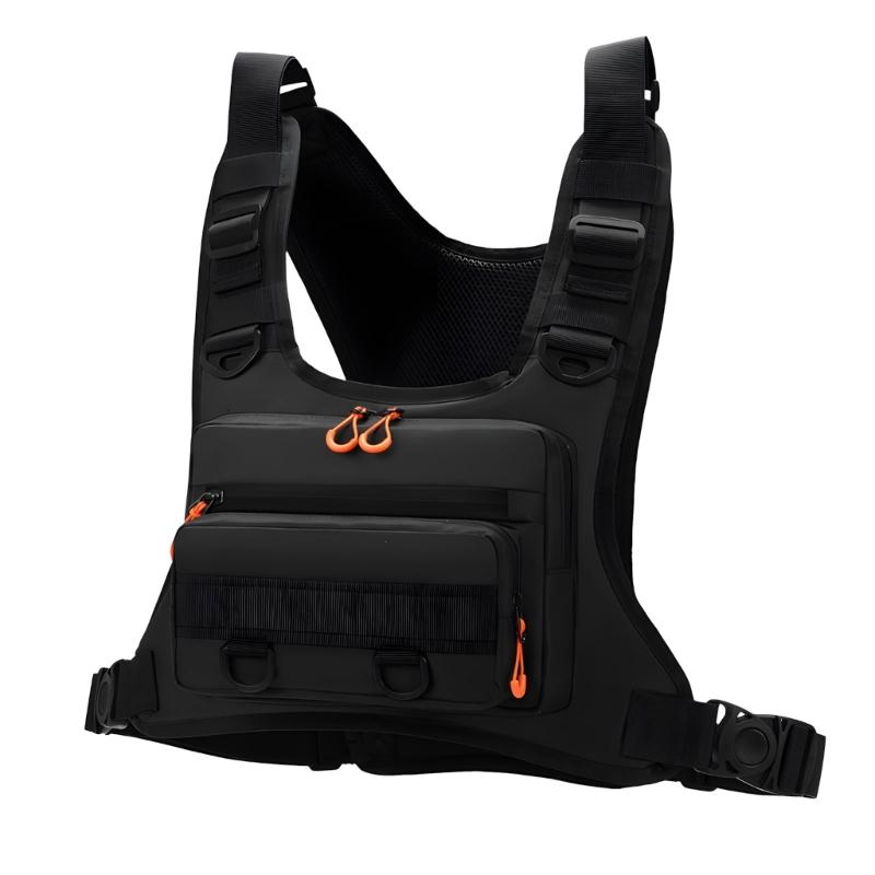 Fishing Chest Bag Splashproof Outdoor Travel Sports Vest Bags Multiple Compartment Chest Pack for Men And Women