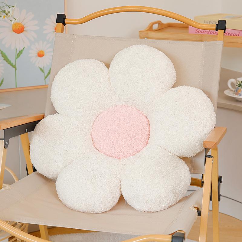 40-60cm Daisy Flower Plush Cushion Colorful Petal Throw Pillow Plush Toy Sofa Cushion Home Decoration Office Nap Headrest Gifts