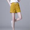 2022 Summer Solid Colour Women Short Drawstring Elastic Fashion High-waisted Sports Pants cottonComfort Straight Shorts Women