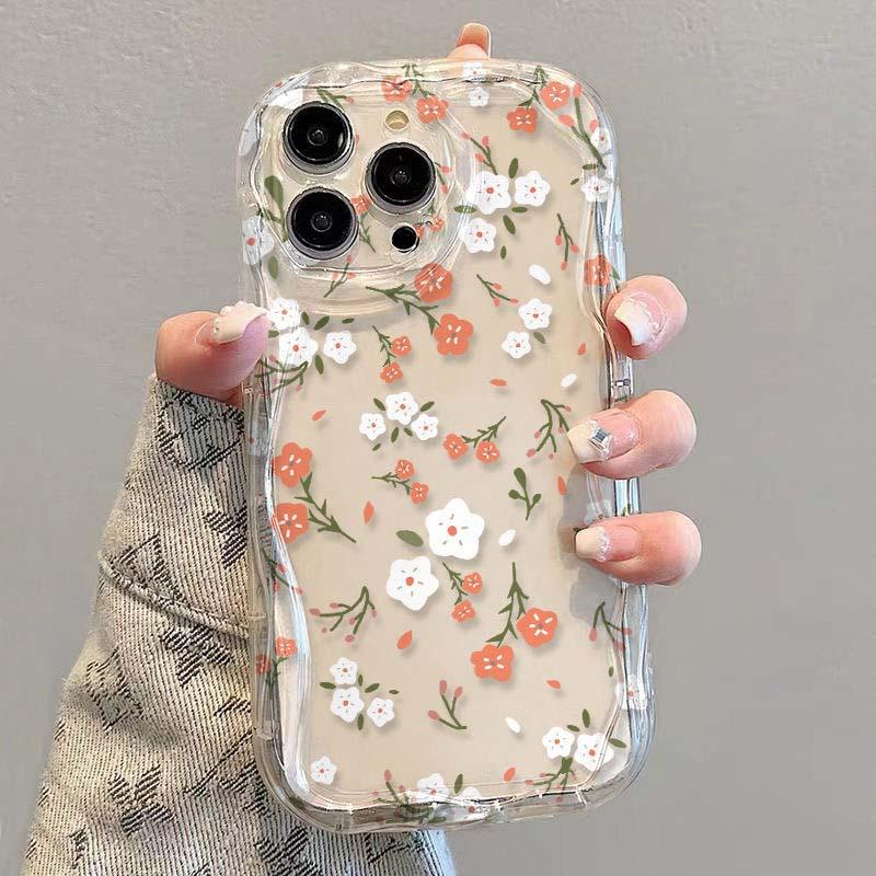 Tulip Flower Floral Case For Samsung Galaxy A34 5G A55 A35 S22 Ultra S24 S23 A54 A53 A52 A14 A13 Cover Funda Soft Transparent