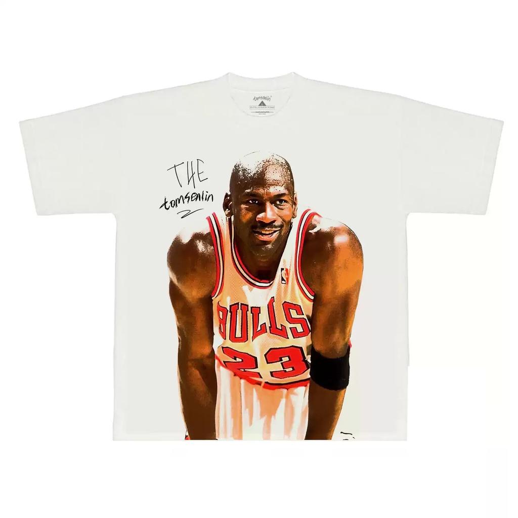 Summer 1995 Michael I'm Back Domineering Comeback Printed T-Shirt Cotton Short Sleeve Loose Trend Top