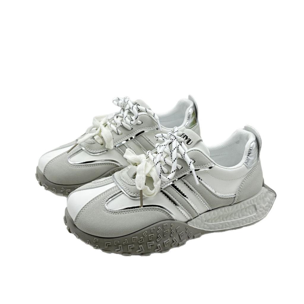 New women's shoes 2025 spring soft-soled not tired Forrest Gump shoes light luxury high-end versatile soft-soled German training shoes