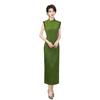 Green new Chinese long lace sleeveless Hong Kong style cheongsam 1011 summer new Miss of the Republic of China can be worn every day