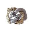 Luxury Direct Two-color Diamond-encrusted Winding Ring, Year of The Snake Zodiac Natal Year Gift Creative Animal Jewelry