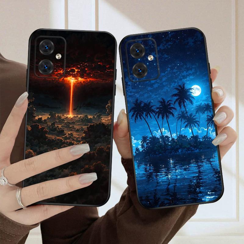 Romantic Star Moon For Moto Edge 40 50 Neo 5G E 14 15 G04 G05 4G G24 G34 G35 G54 POWER G55 G75 G84 85 silicone soft phone case