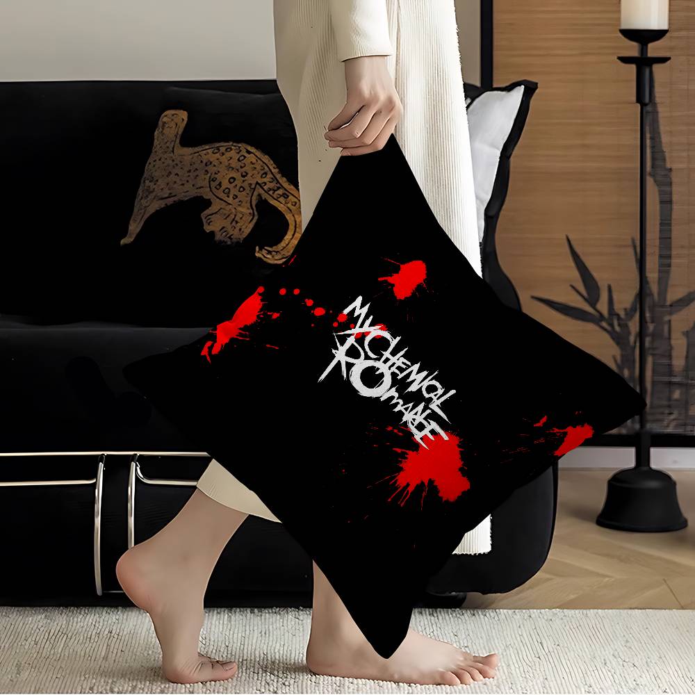 My Chemical Romance Band Pillowcase toon Gift Cushion Cover Bedroom Home Sofa Chair Seat Decor pillow case