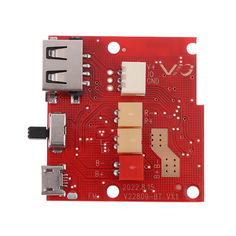 Módulo PCB de Altavoz Electrónico Inalámbrico con Amplificador Decodificador MP3 Radio FM Placa de Circuito de Audio Módulo Inalámbrico de Doble Canal LED