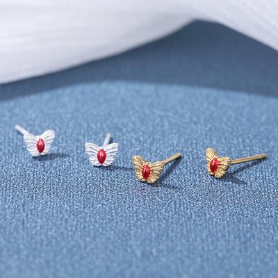 Exquisite Butterfly Earrings for Women with Small Light Luxury High-end Design Small Earrings