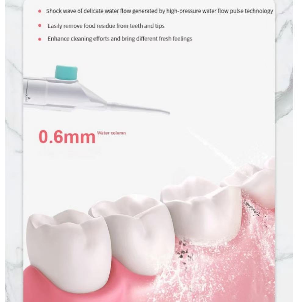 Household High Pressure Oral Irrigator Portable Teeth Clean Water Dental Floss Manual High Pressure Water Toothpick