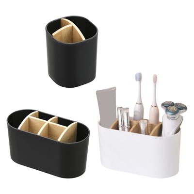 Fashionable Kids Electric Toothbrush Holder with Compartments Convenient Portable for Organized Bathroom Accessory